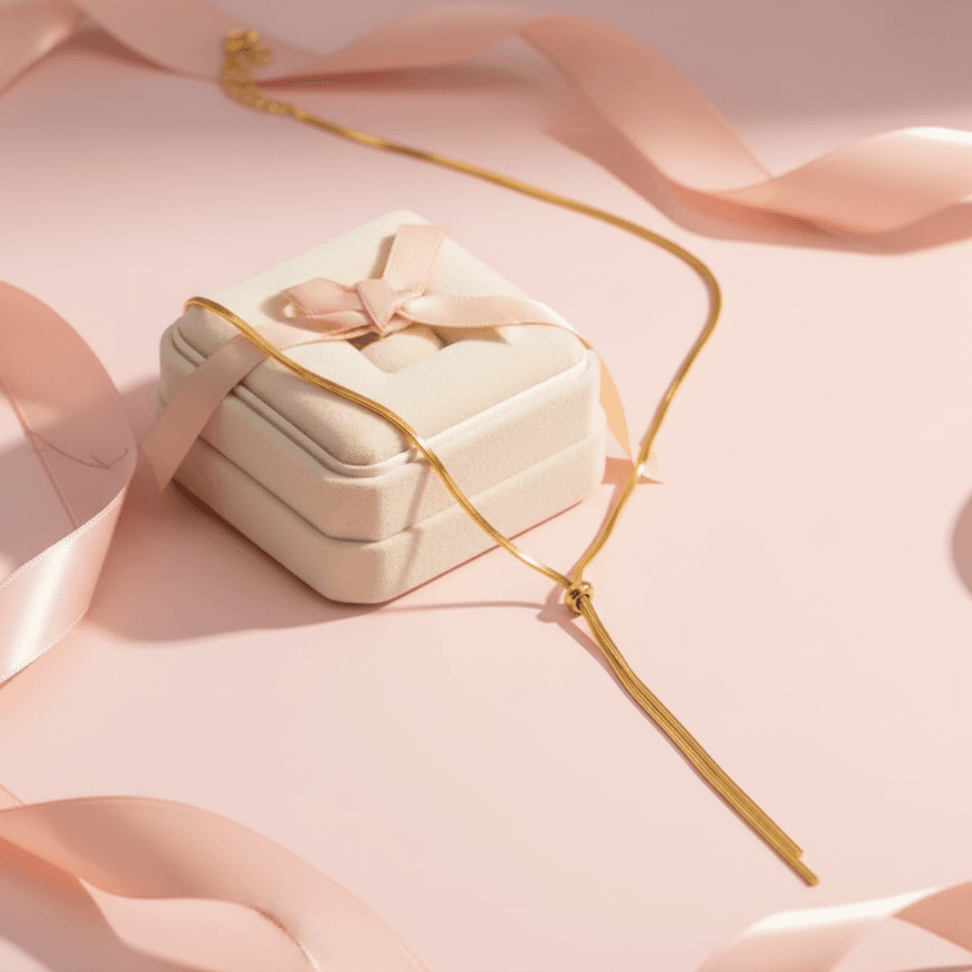 Trendy Gold-Plated Snake Chain Necklace