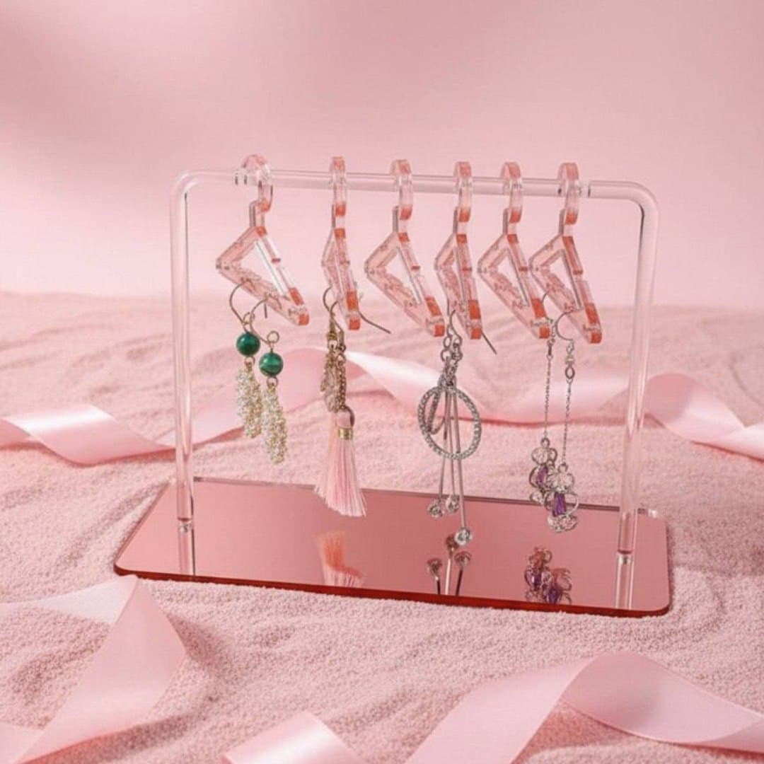 Miniature Hanger Acrylic Earring Display & Storage Rack In Nepal